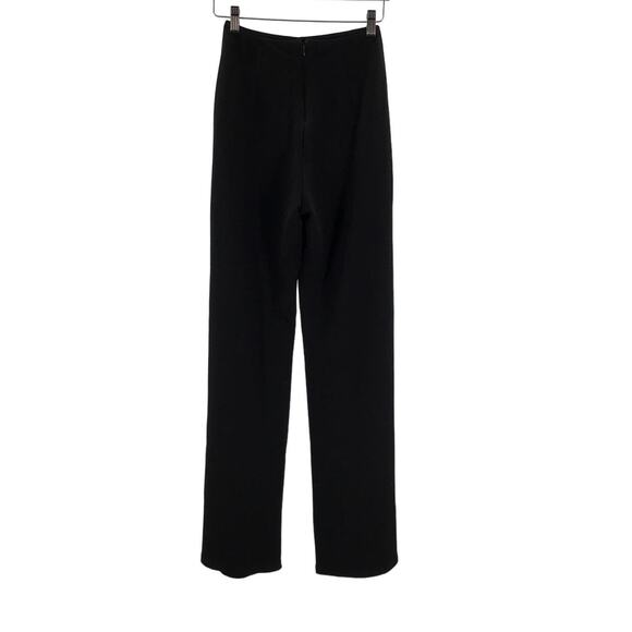 LULU'S SZ S Catch Me Sparkling Black Rhinestone Side Slit Wide-Leg Pants NEW B44 - Picture 2 of 8